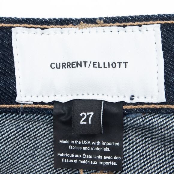 Current/Elliott Button Fly The Stovepipe Jeans In Hearst Size 27 - Picture 8 of 13